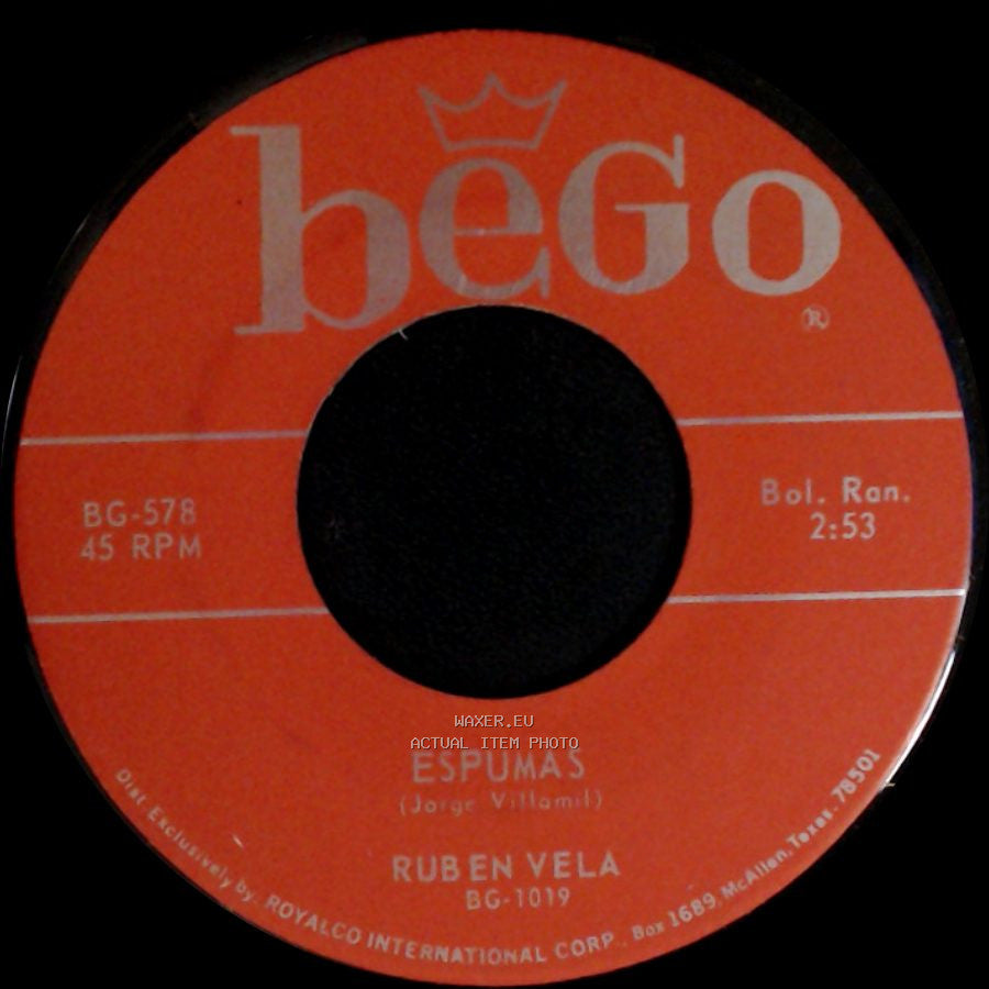 Ruben Vela - El Conejito / Espumas side B