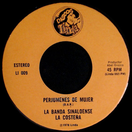 La Banda Sinaloense La Costeña - Perjumenes De Mujer / El Pescador side B