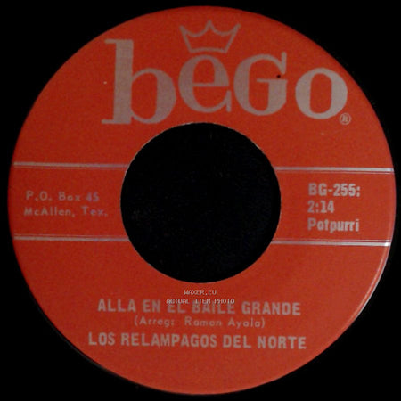 Los Relampagos Del Norte - Alla En El Baile Grande / Por Eso Estamos Como Estamos side A