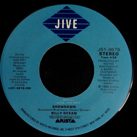 Billy Ocean - Get Outta My Dreams, Get Into My Car / Showdown side B