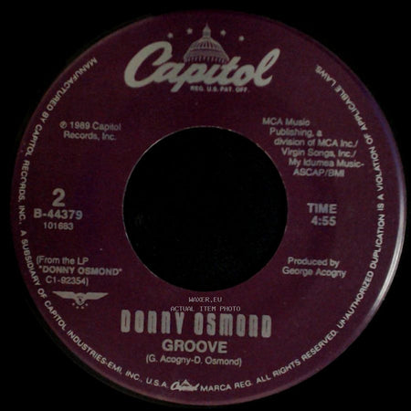Donny Osmond - Groove / Sacred Emotion (Edit) side A