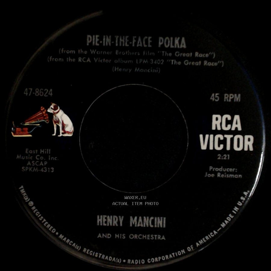 Henry Mancini And His Orchestra / Henry Mancini - Pie-In-The-Face Polka / The Sweetheart Tree side A