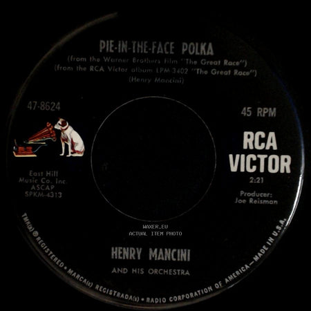 Henry Mancini And His Orchestra / Henry Mancini - Pie-In-The-Face Polka / The Sweetheart Tree side A