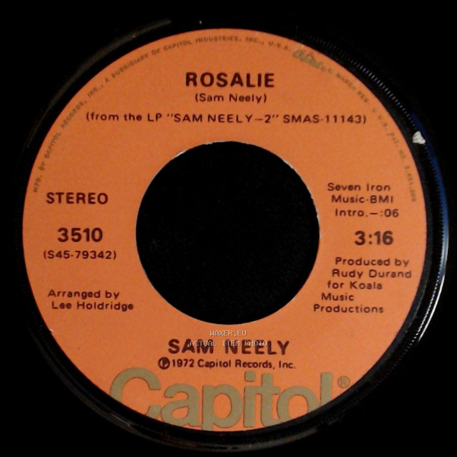 Sam Neely - Try To Reason Why / Rosalie side B