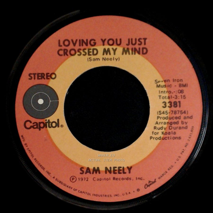 Sam Neely - Every Day Is The Same As Today / Loving You Just Crossed My Mind side B