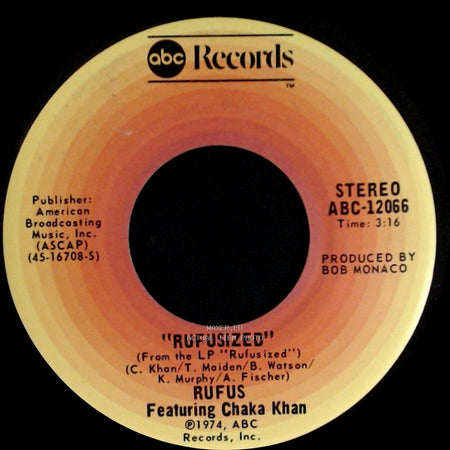 Rufus Featuring Chaka Khan - Rufusized / Once You Get Started side A
