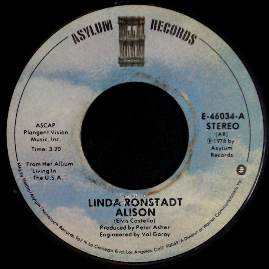 Linda Ronstadt - Alison / Mohammed's Radio side A