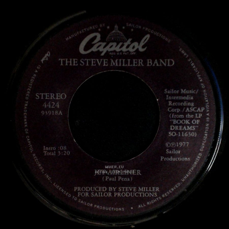 The Steve Miller Band - Jet Airliner / Babes In The Wood side A
