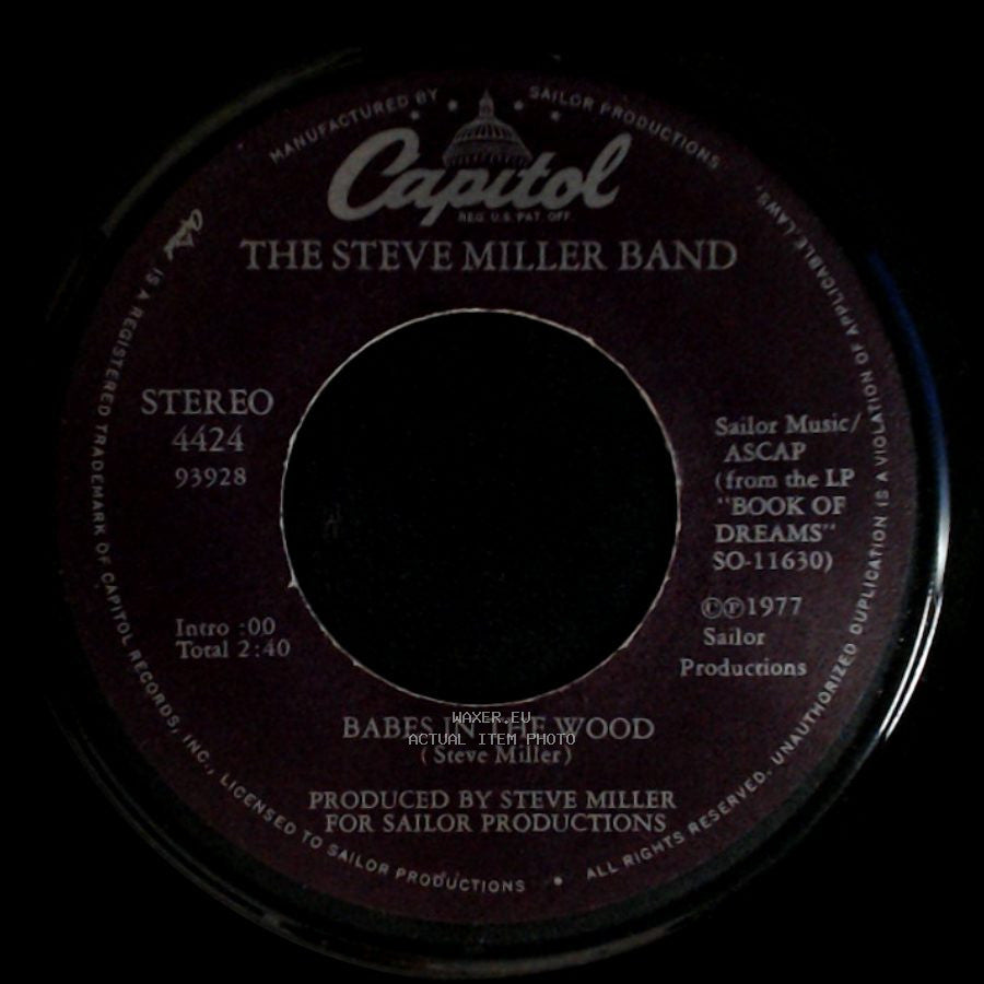 The Steve Miller Band - Jet Airliner / Babes In The Wood side B