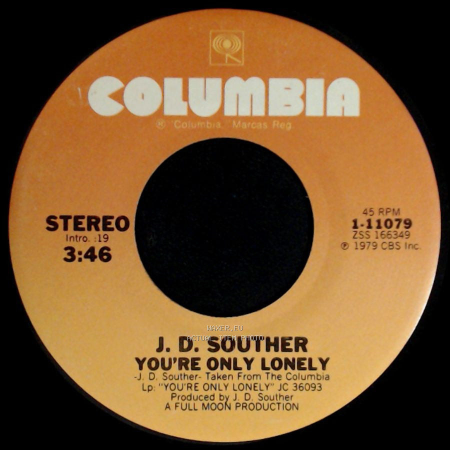 J. D. Souther - Songs Of Love / You're Only Lonely side B