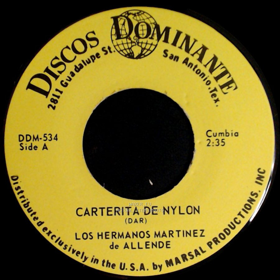 Los Hermanos Martinez De Allende - Carterita De Nylon / La Ardilla side A