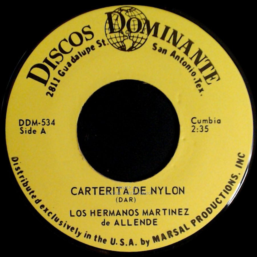 Los Hermanos Martinez De Allende - Carterita De Nylon / La Ardilla side A