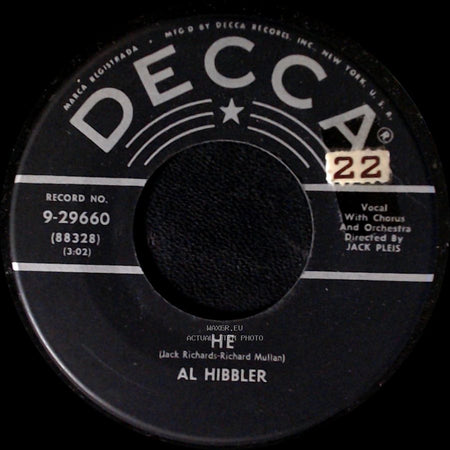 Al Hibbler - He / Breeze (Blow My Baby Back To Me) side A