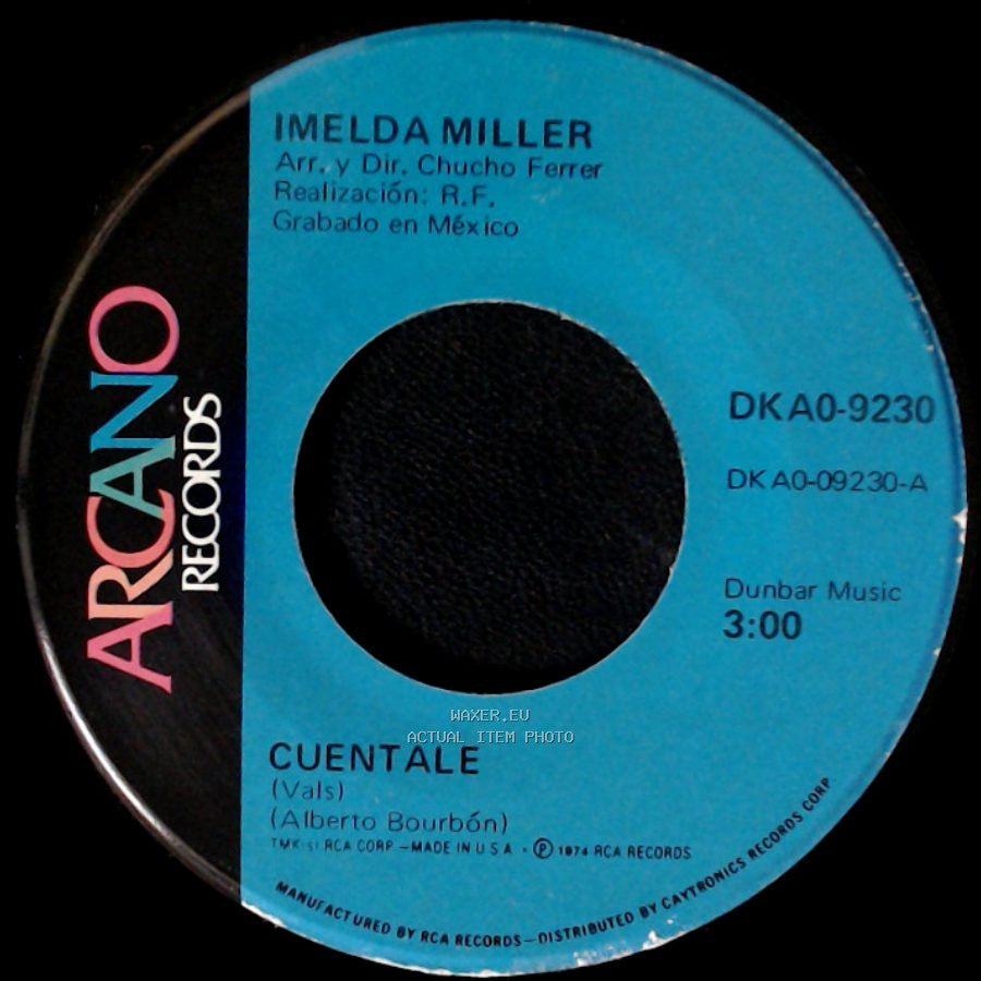 Imelda Miller - Una Vida Sin Amor / Cuentale side B