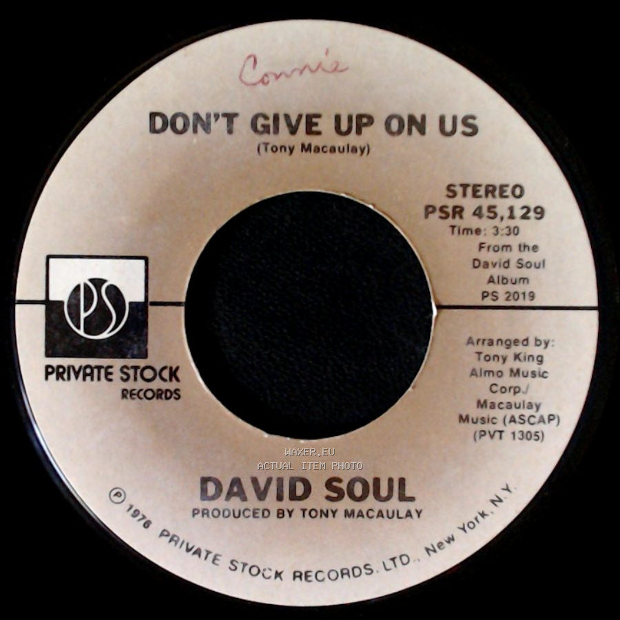 David Soul - Don't Give Up On Us / Black Bean Soup side A