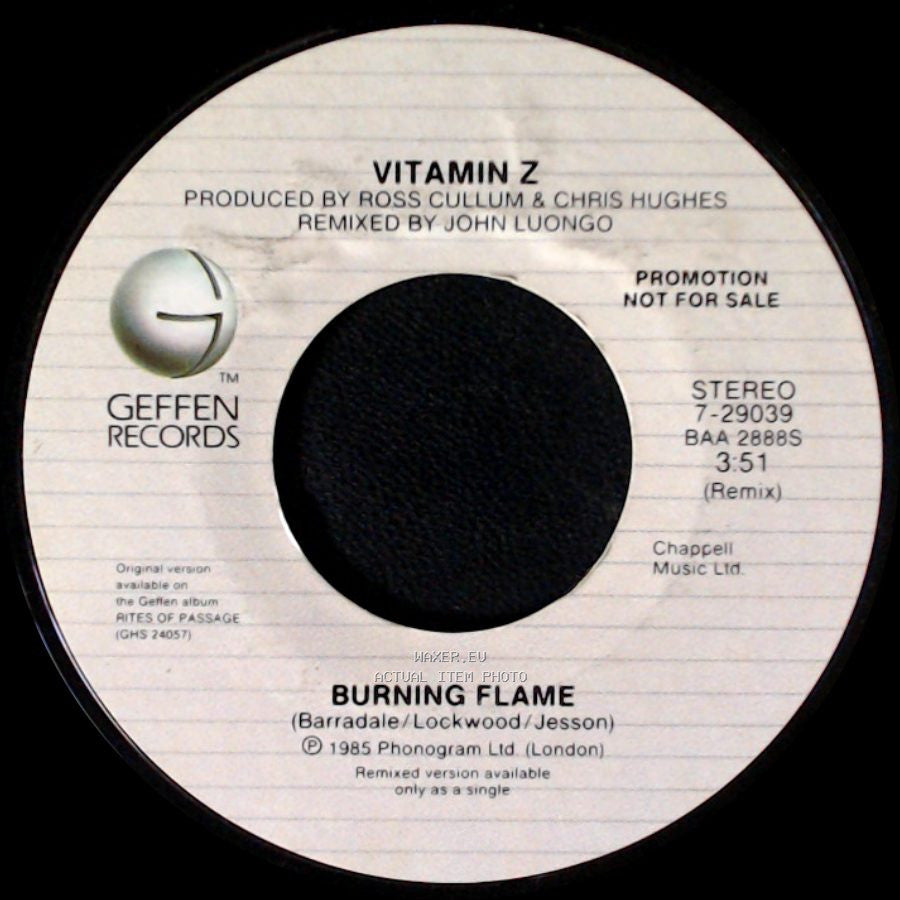Vitamin Z - Burning Flame / Burning Flame side A