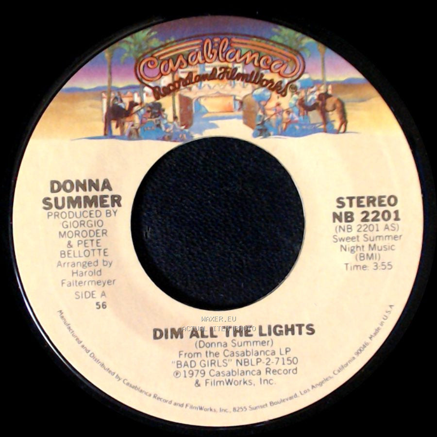 Donna Summer - Dim All The Lights / There Will Always Be A You side A