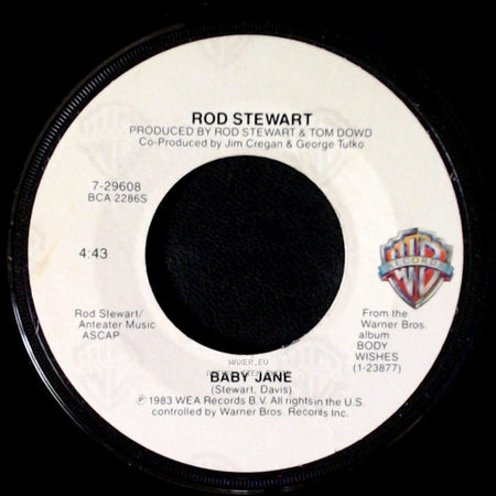 Rod Stewart - Baby Jane / Ready Now side A