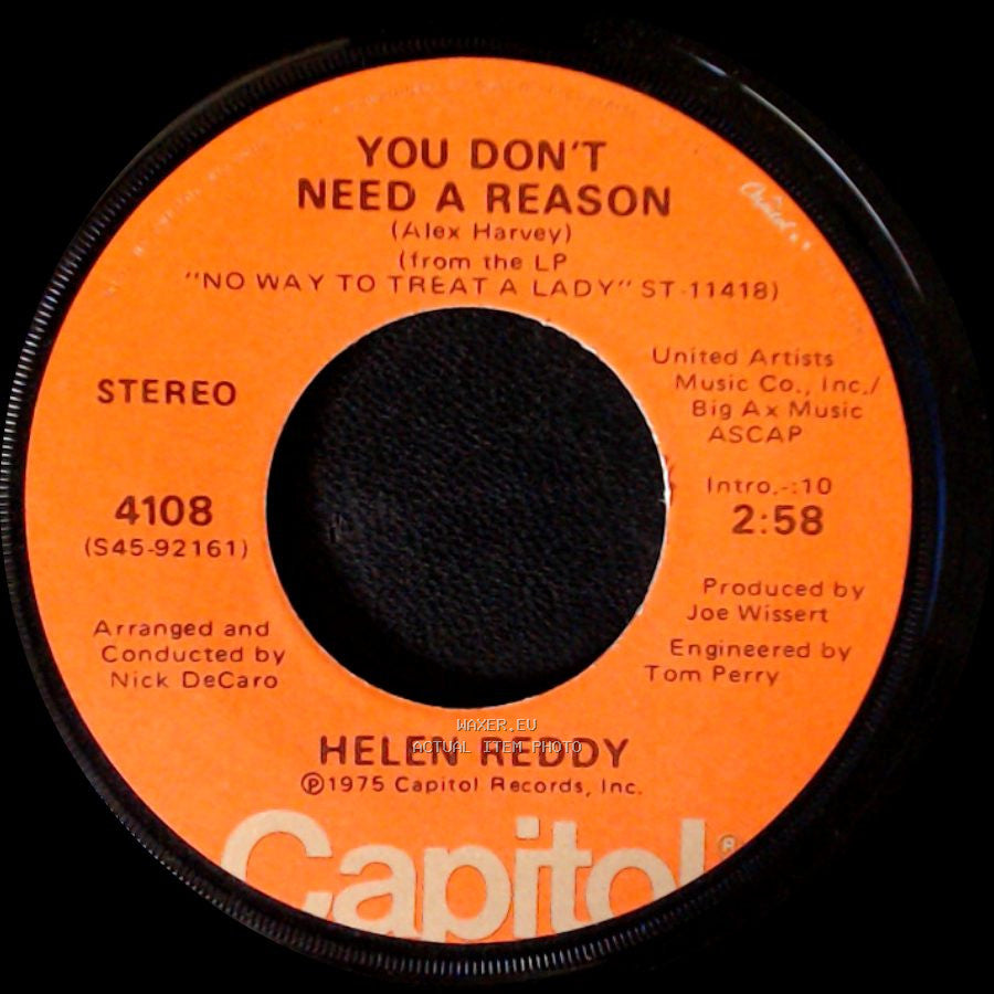 Helen Reddy - You Don't Need A Reason / Bluebird side A