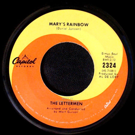 The Lettermen - Put Your Head On My Shoulder / Mary's Rainbow side B