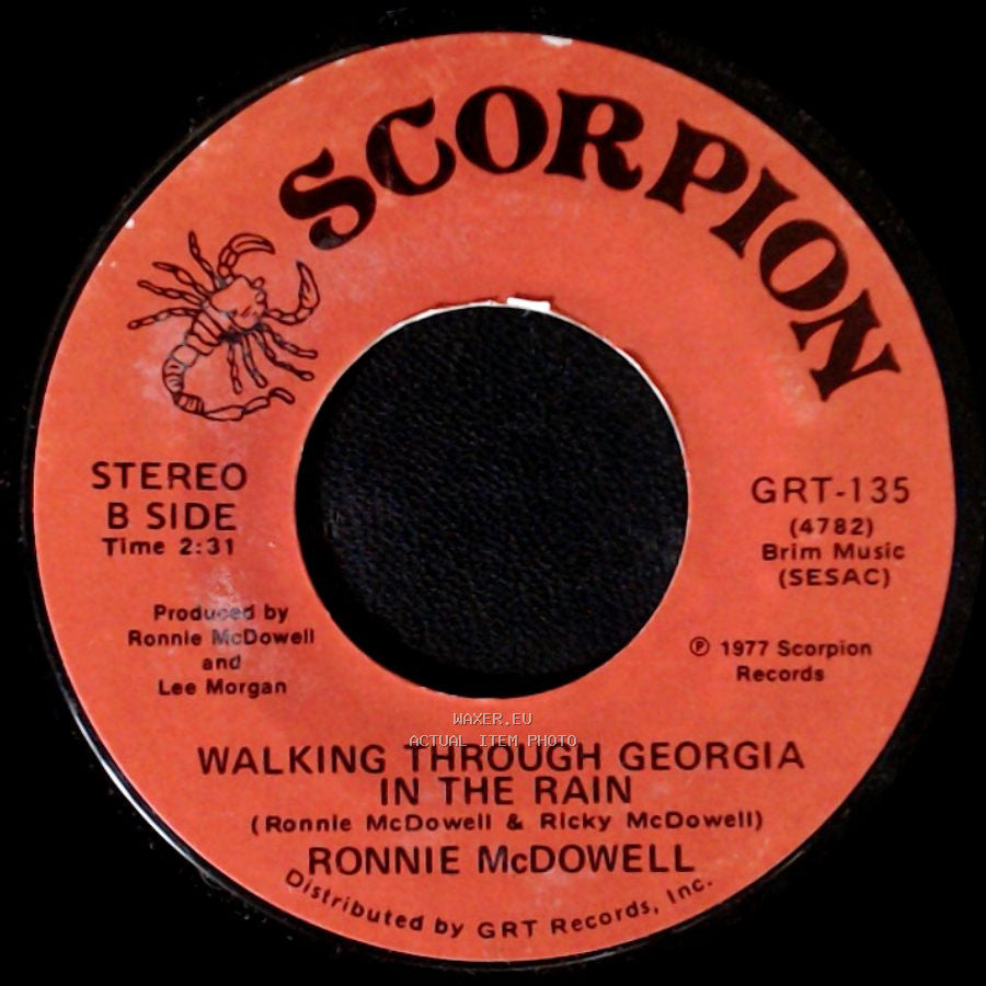 Ronnie Mcdowell - The King Is Gone / Walking Through Georgia In The Rain side B