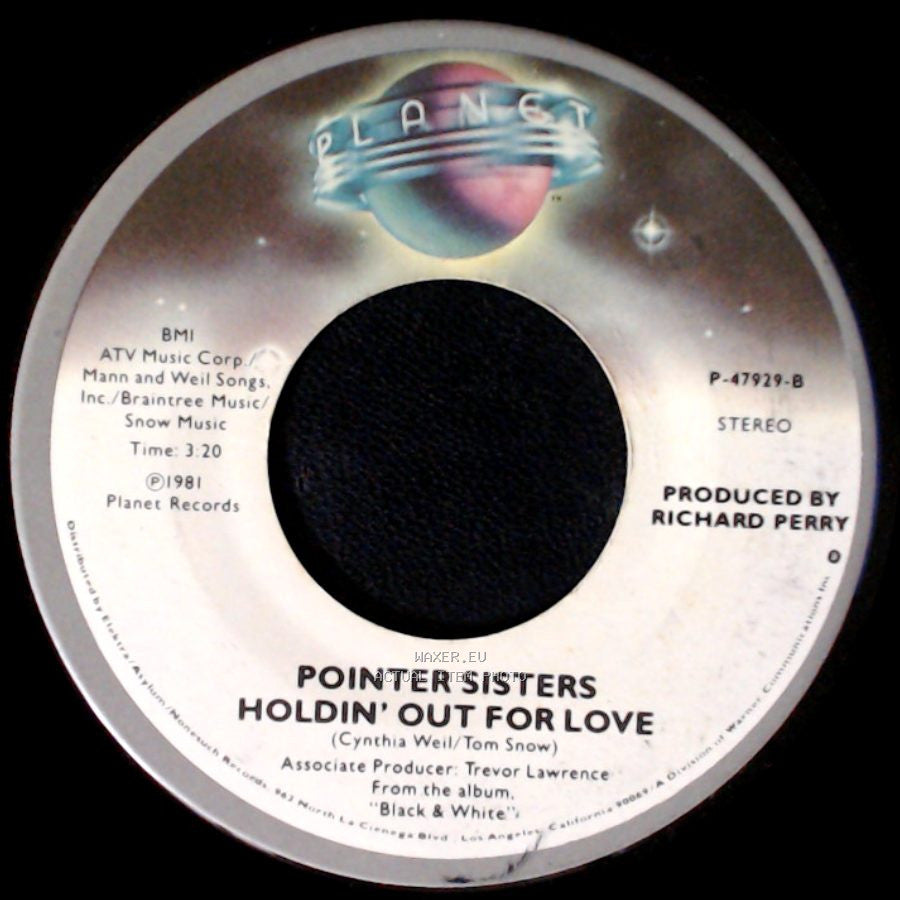 Pointer Sisters - Holdin' Out For Love / Slow Hand side A
