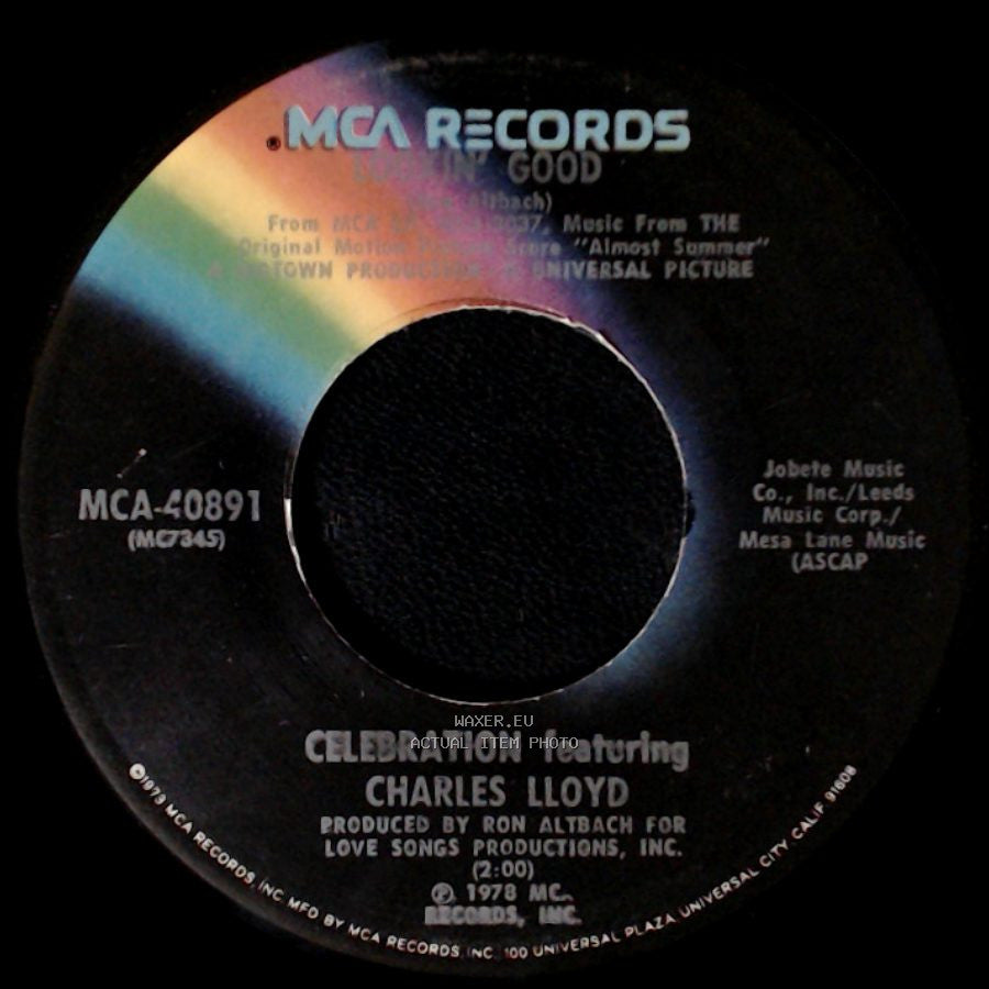 Celebration Featuring Charles Lloyd / Celebration Featuring Mike Love - Love Is In Good / Almost Summer side A