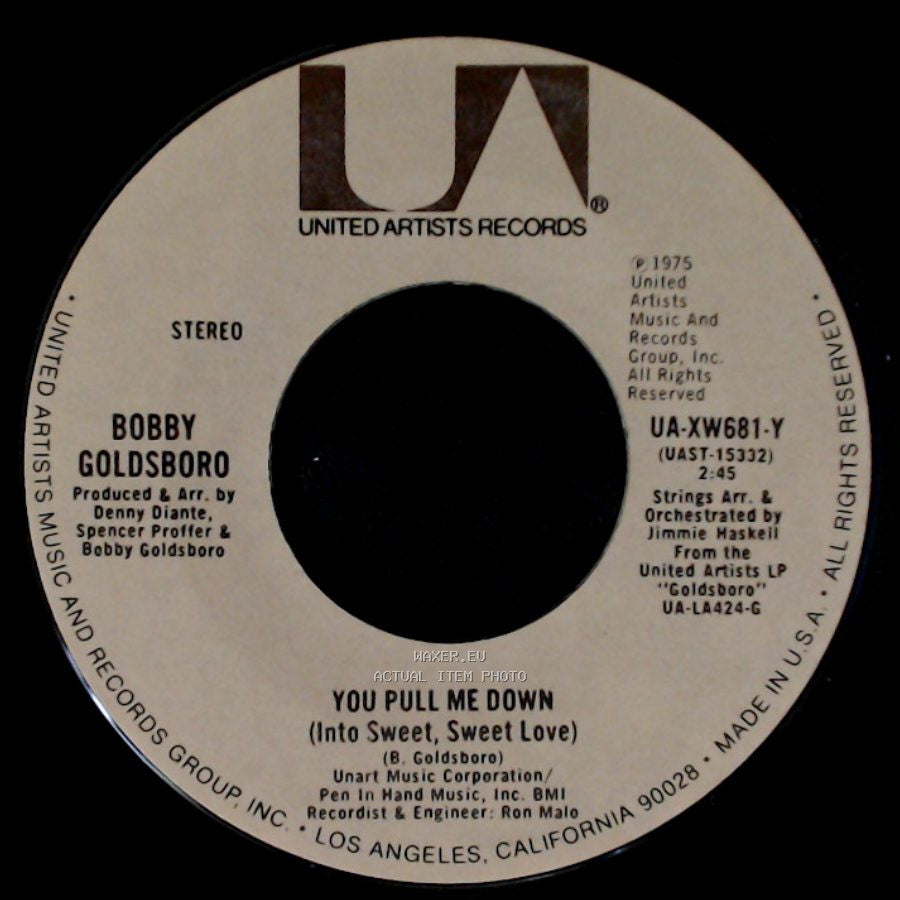 Bobby Goldsboro - Sing Along (La La La) / You Pull Me Down (Into Sweet, Sweet Love) side B