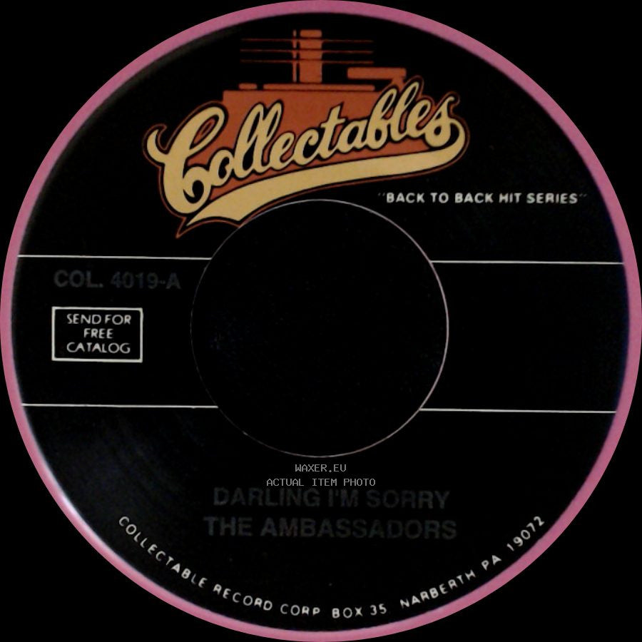 The Ambassadors / The Gaytunes - Darling I'm Sorry / Thrill Of Romance side A