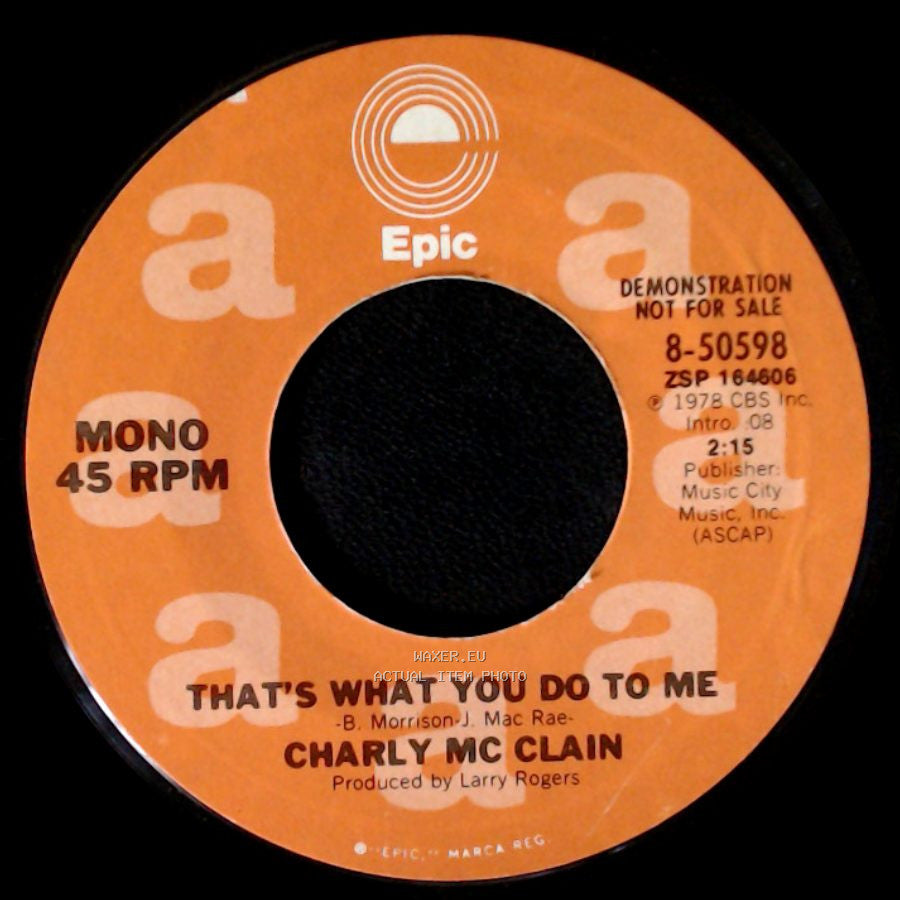 Charly Mc Clain - That's What You Do To Me / That's What You Do To Me side B
