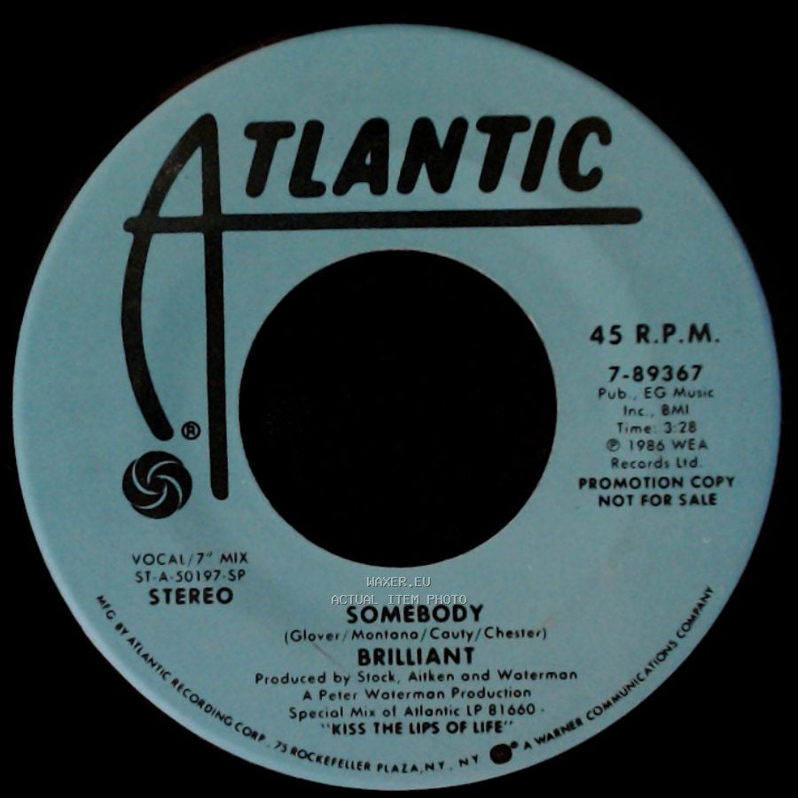 Brilliant - Somebody / Somebody side B