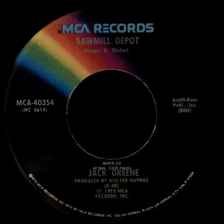 Jack Greene - This Time I've Hurtin's On Me / Sawmill Depot side B