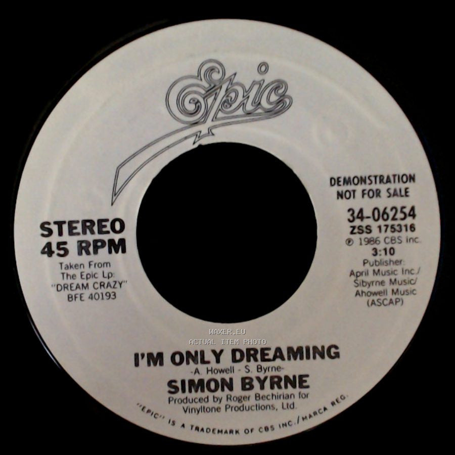 Simon Byrne - I'm Only Dreaming / I'm Only Dreaming side A
