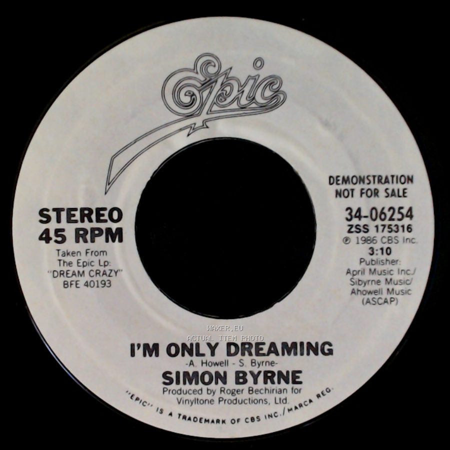 Simon Byrne - I'm Only Dreaming / I'm Only Dreaming side B