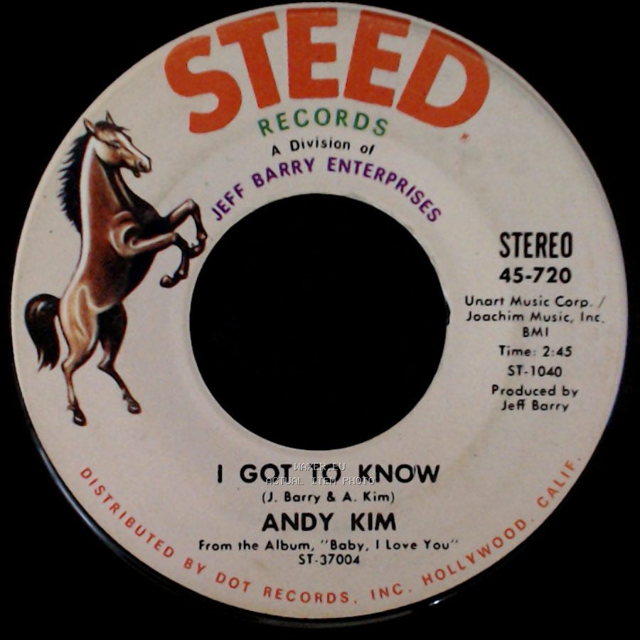Andy Kim - I Got To Know / So Good Together side A