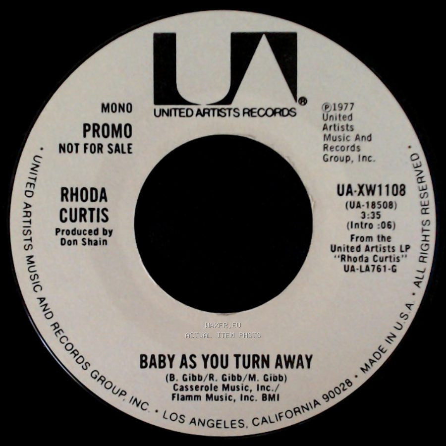 Rhoda Curtis - Baby As You Turn Away / Baby As You Turn Away side A