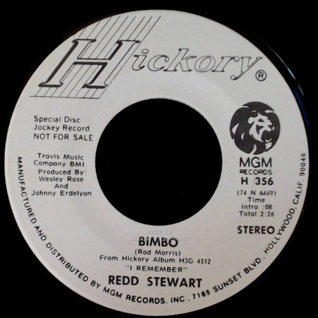 Redd Stewart - Bimbo / Cold Cold Heart side A