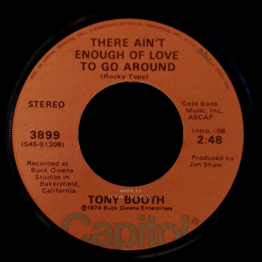 Tony Booth - Someone Who Really Does / There Ain't Enough Of Love To Go Around side B