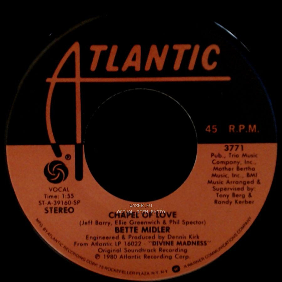Bette Midler - Chapel Of Love / My Mother's Eyes side A