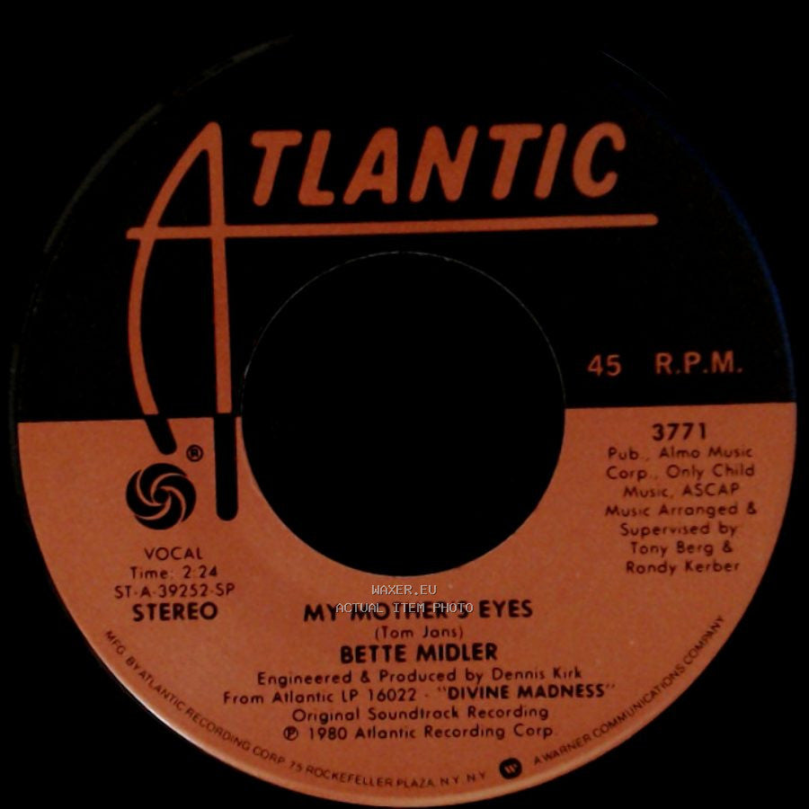 Bette Midler - Chapel Of Love / My Mother's Eyes side B
