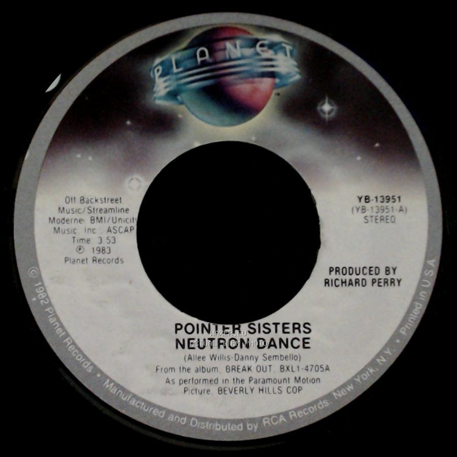 Pointer Sisters - Neutron Dance / Telegraph Your Love side A