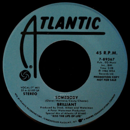Brilliant - Somebody / Somebody side B