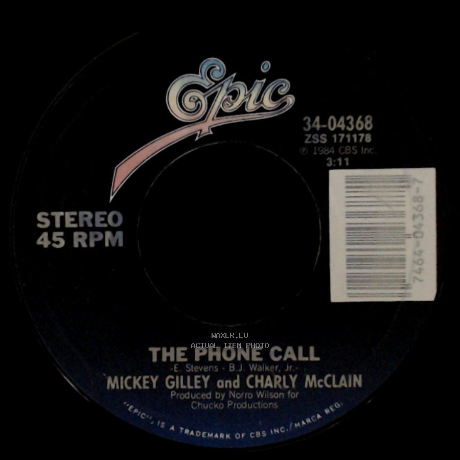 Mickey Gilley And Charly Mcclain - Candy Man / The Phone Call side B