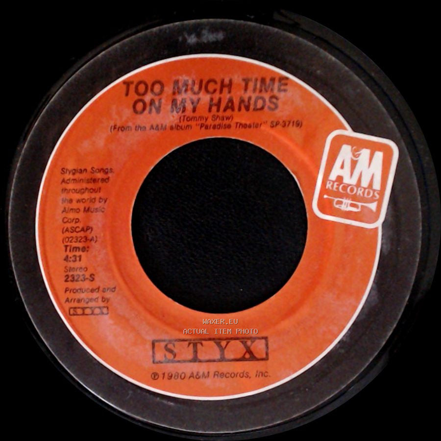 Styx - Too Much Time On My Hands / Queen Of Spades side A