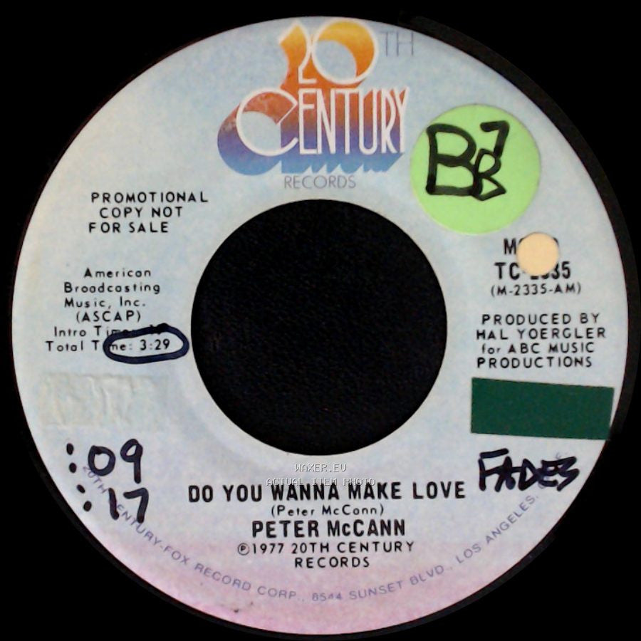Peter Mccann - Do You Wanna Make Love / Do You Wanna Make Love side A