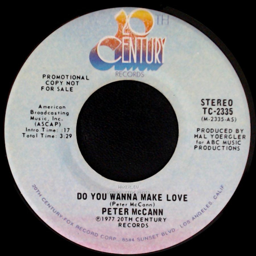 Peter Mccann - Do You Wanna Make Love / Do You Wanna Make Love side B