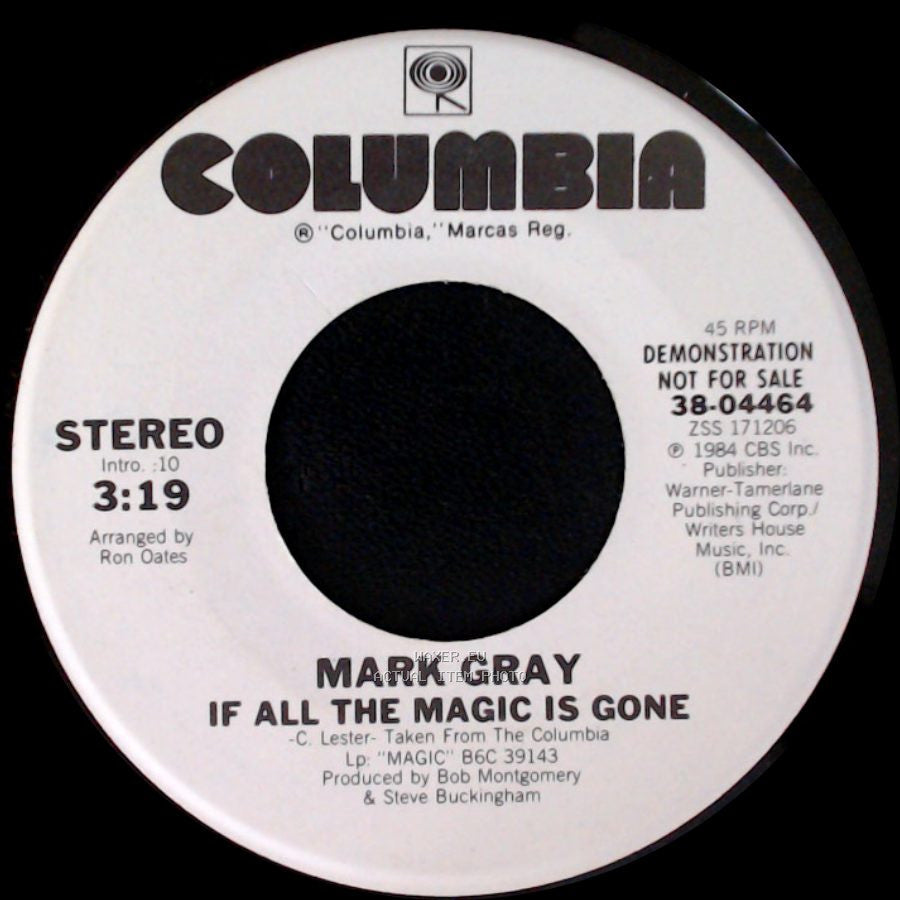Mark Gray - If All The Magic Is Gone / If All The Magic Is Gone side A
