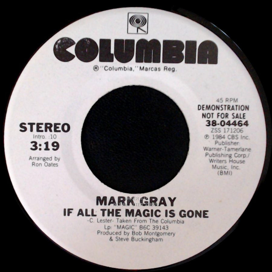 Mark Gray - If All The Magic Is Gone / If All The Magic Is Gone side B