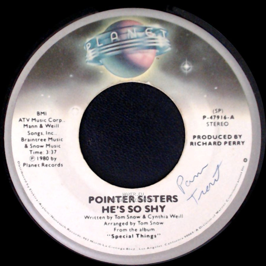Pointer Sisters - He's So Shy / Movin' On side A