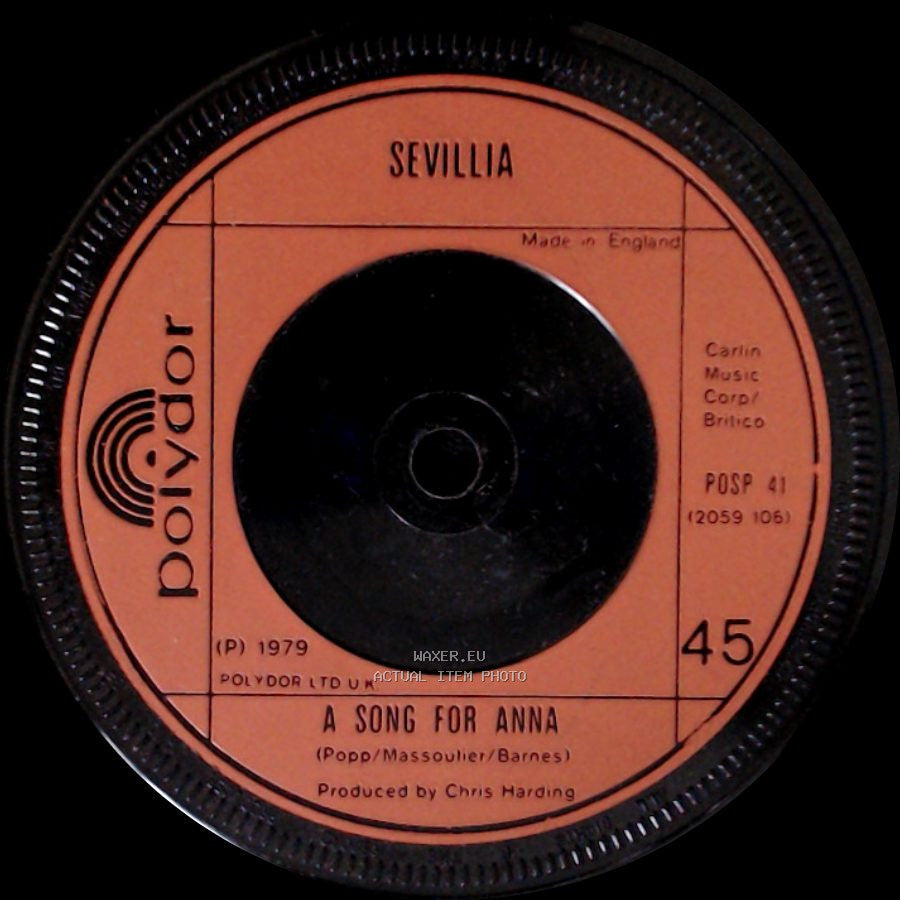 Sevillia - Cavatina / A Song For Anna side B